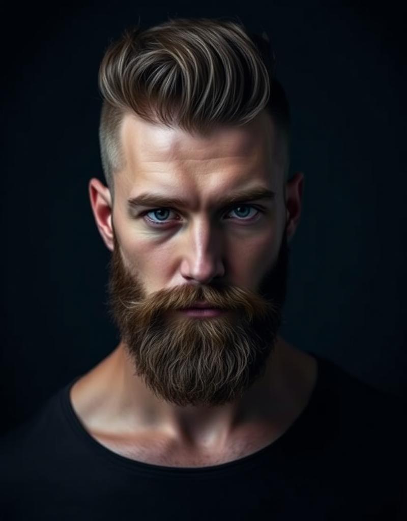 Barba e bigode aparados