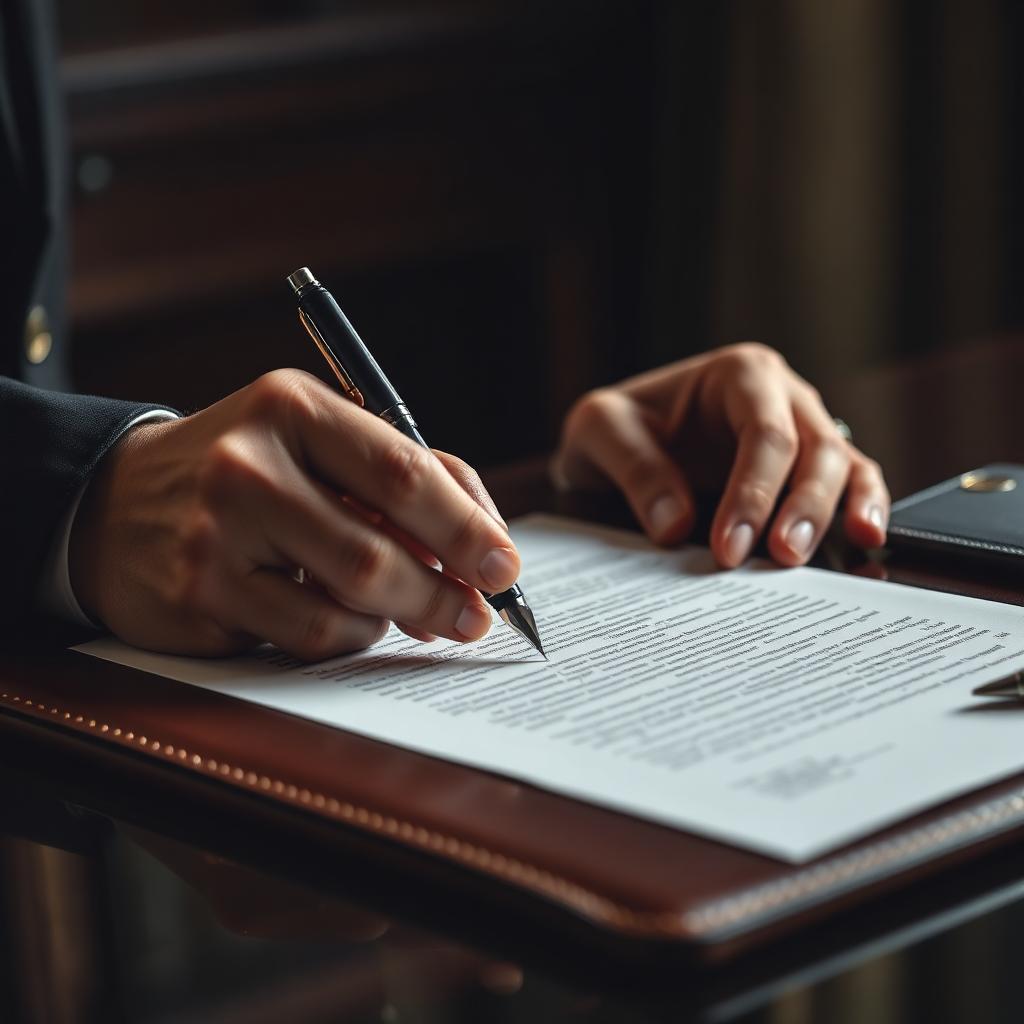 Assinatura de contrato