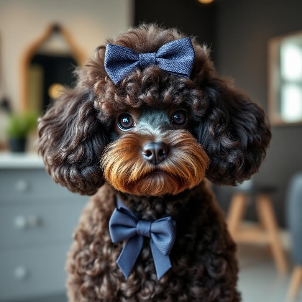 Poodle após tosa
